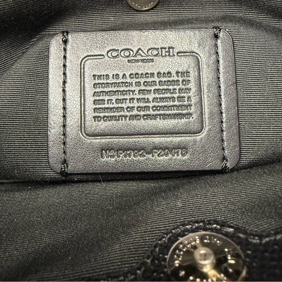 Coach Christie Carryall Satchel Small Black/Pink/White Edging w/Hangtag - Picture 12 of 13